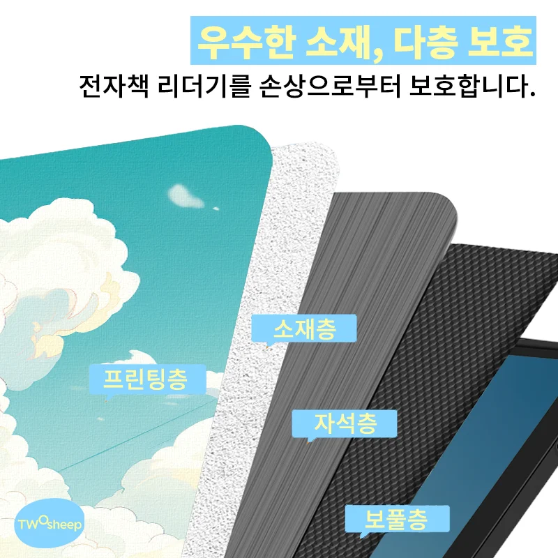 Twosheep Case for Boox Go 10.3 Boox NoteX3 Pro and Boox T10c Magnetic Flip Auto Sleep Wake No Shell Design oil painting pattern