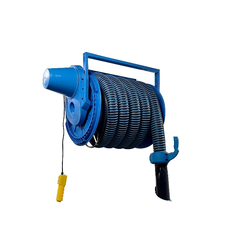 

Fully automatic garage exhaust hose reel with blower New conditions Vehicle and motor cleaning equipment