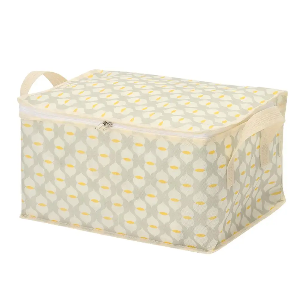 with Handle Clothes Storage Bins Foldable Clothes Organizer Wardrobe Sorting Storage Bucket Dust-Proof Large Capacity