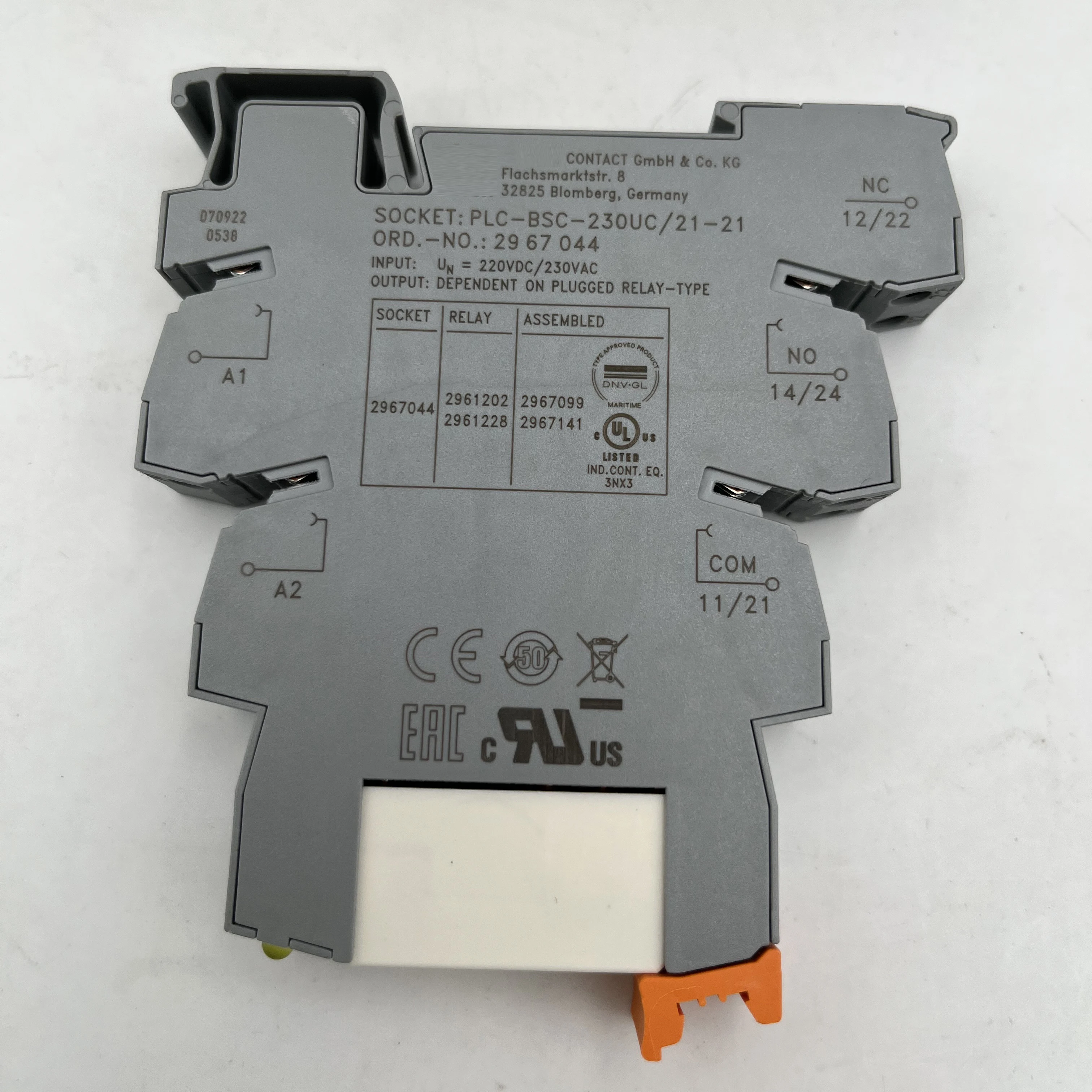 10 PCS New  PLC-RSC-230UC/21-21 Relay Module 2967099