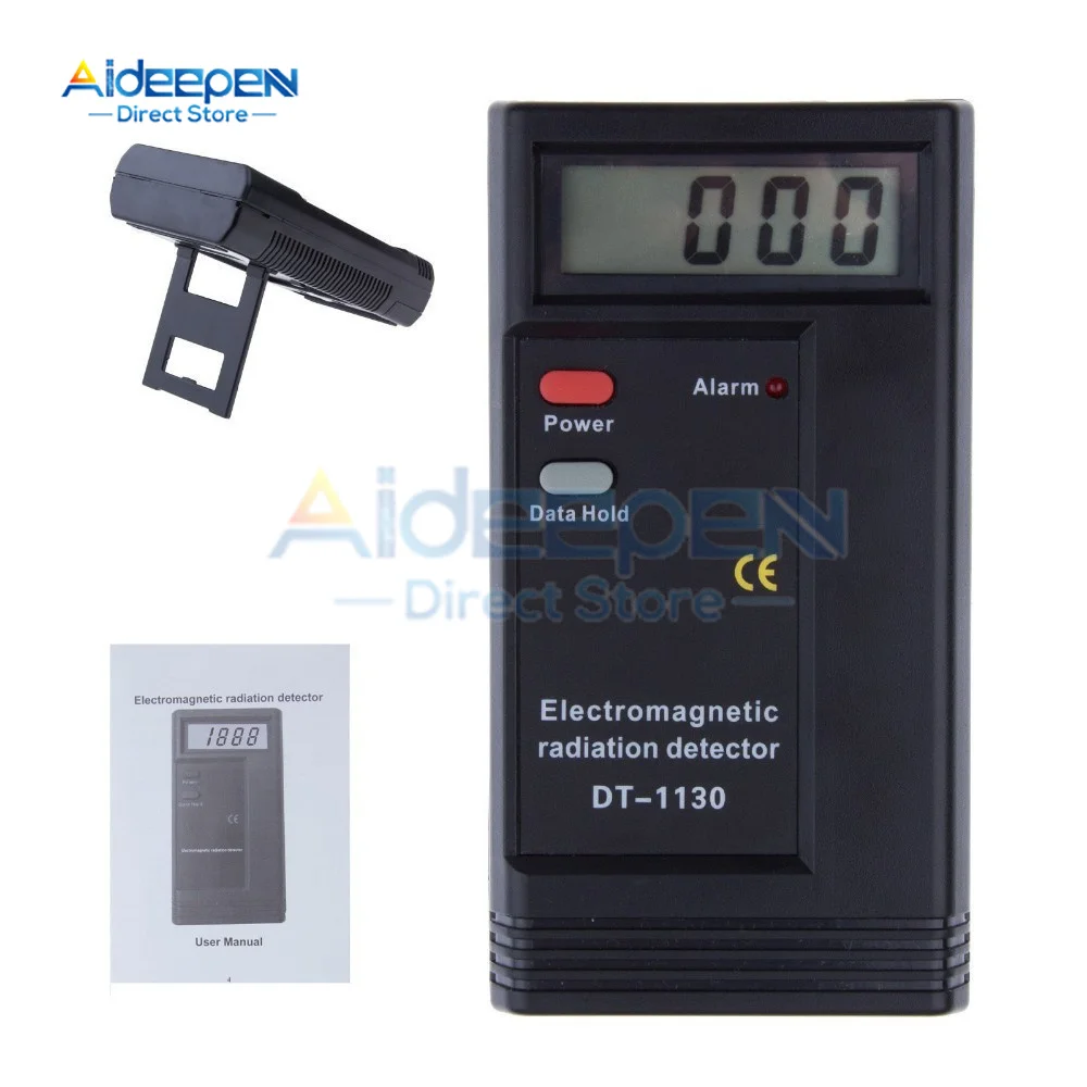 DT-1130 Electromagnetic Field Radiation Detector Tester Handheld Portable Counter Emission Dosimeter Computer 50HZ-1999MHZ 