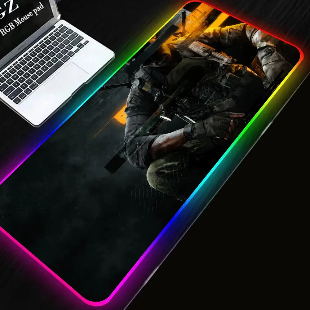 

C_call of D_duty B_black O_ops 6 Tapete Para Escritorio Mouse Desk Protector Pad RGB 900x400mm Mouse Pad Size For Game Player