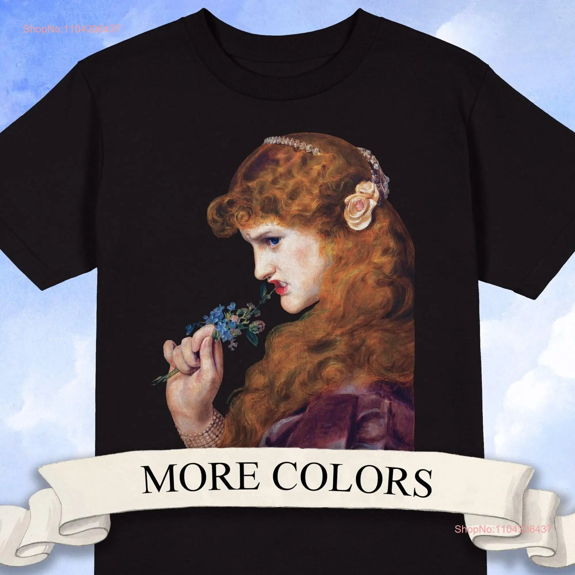 Love's Shadow t shirt Pre Raphaelite ArT long or short sleeves