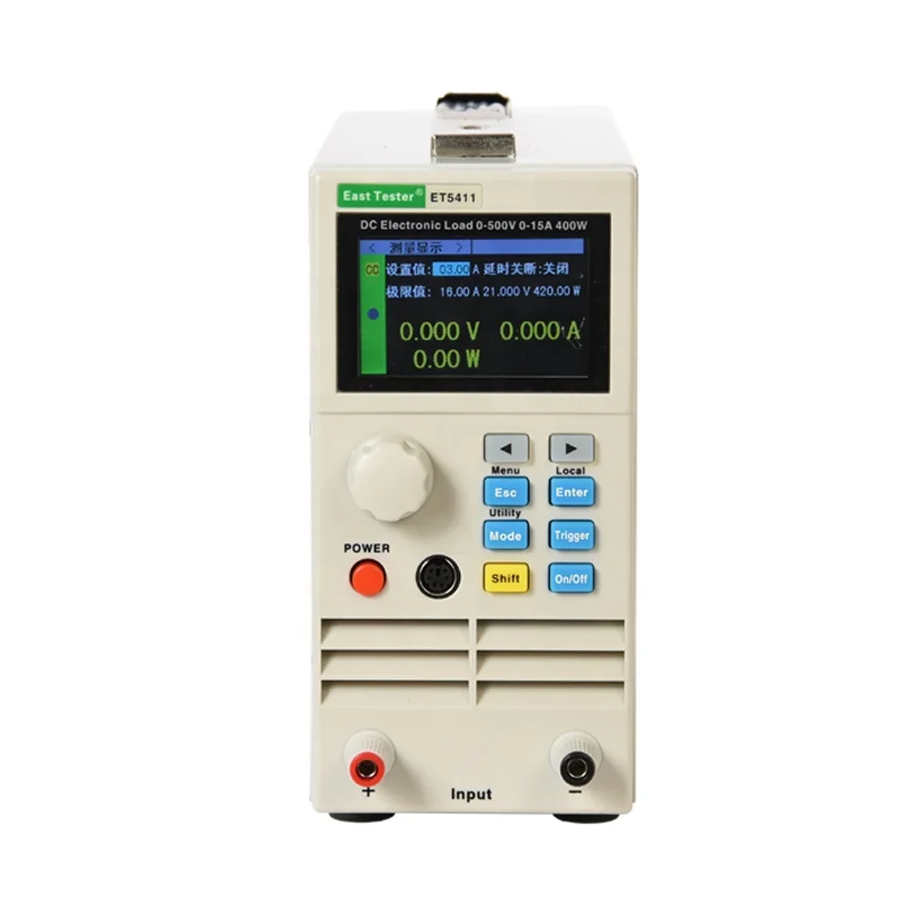 ET5411 500V/15A 400W High Precision Programmable Professional Battery Tester DC Electronic Load Battery Capacity Tester