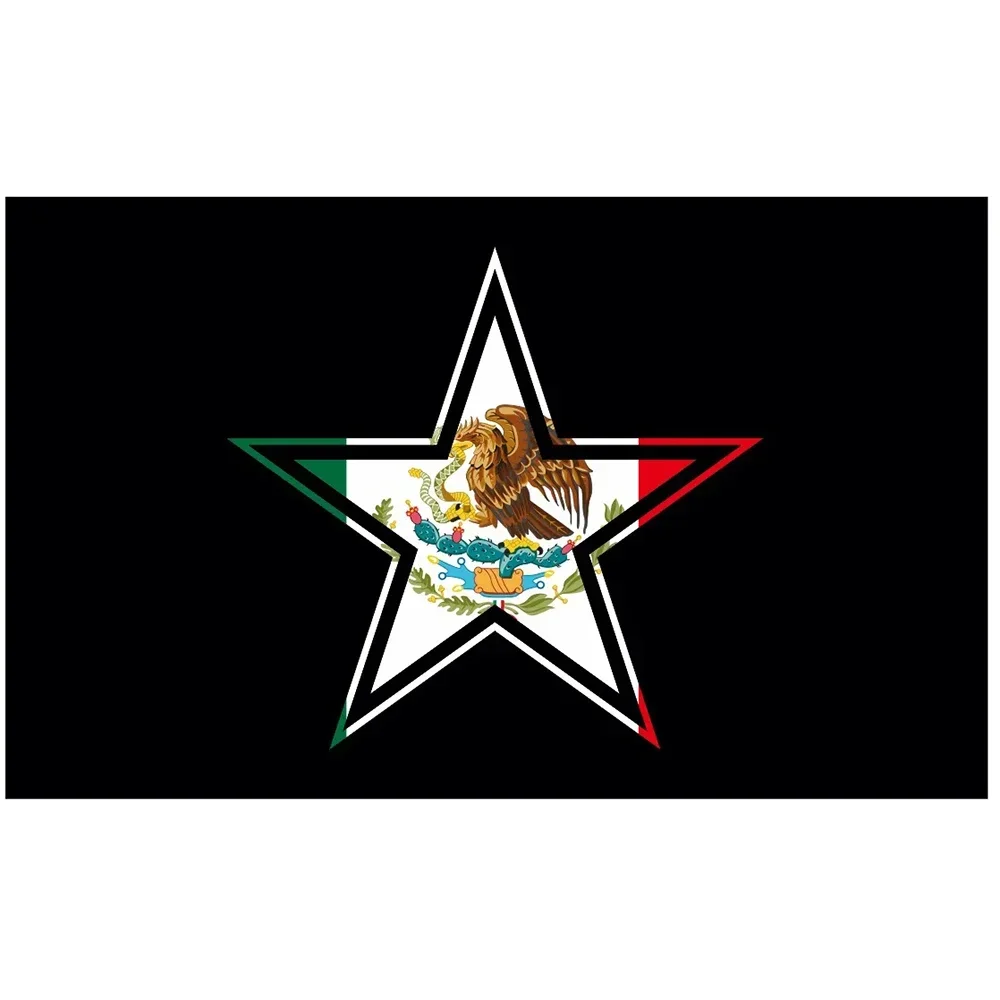 Custom festival national banner of Mexico flag 90x150cm star Flag OF SPORT 2X3FT