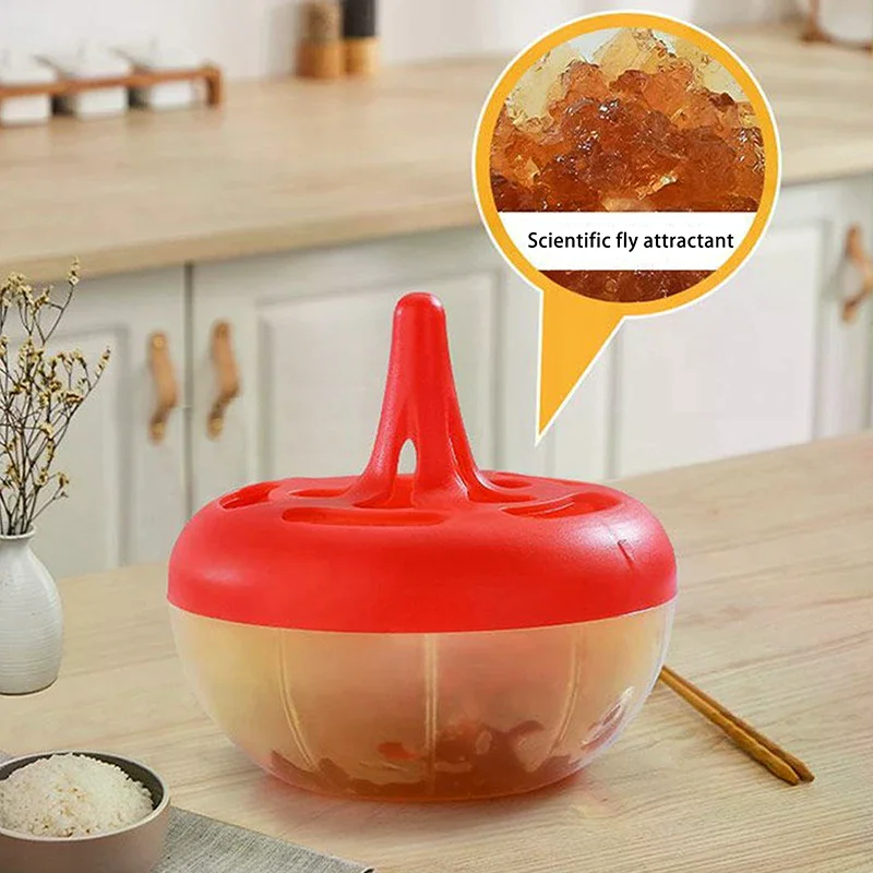 Trampa para Moscas de la Fruta para Encimera de Cocina, Segura y No Peligrosa, Cebo Atrapa Insectos Eficaz