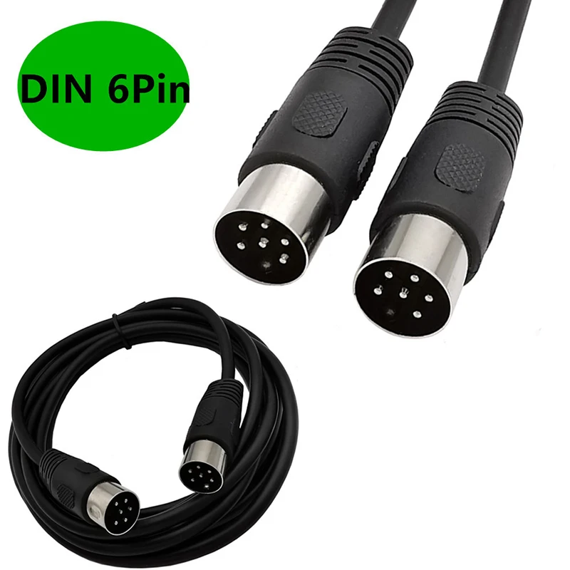 4Pin 5pin 6pin 7 Pin 8pin Din Midi Cable Male to Male Controller Interface Connector Cable 1M 1.5M 3M