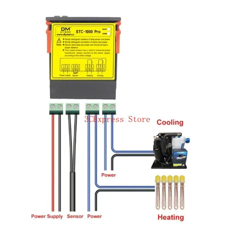 인큐베이터 LED 10A를위한 디지털 온도 컨트롤러 온도 조절기 온도 저하제
