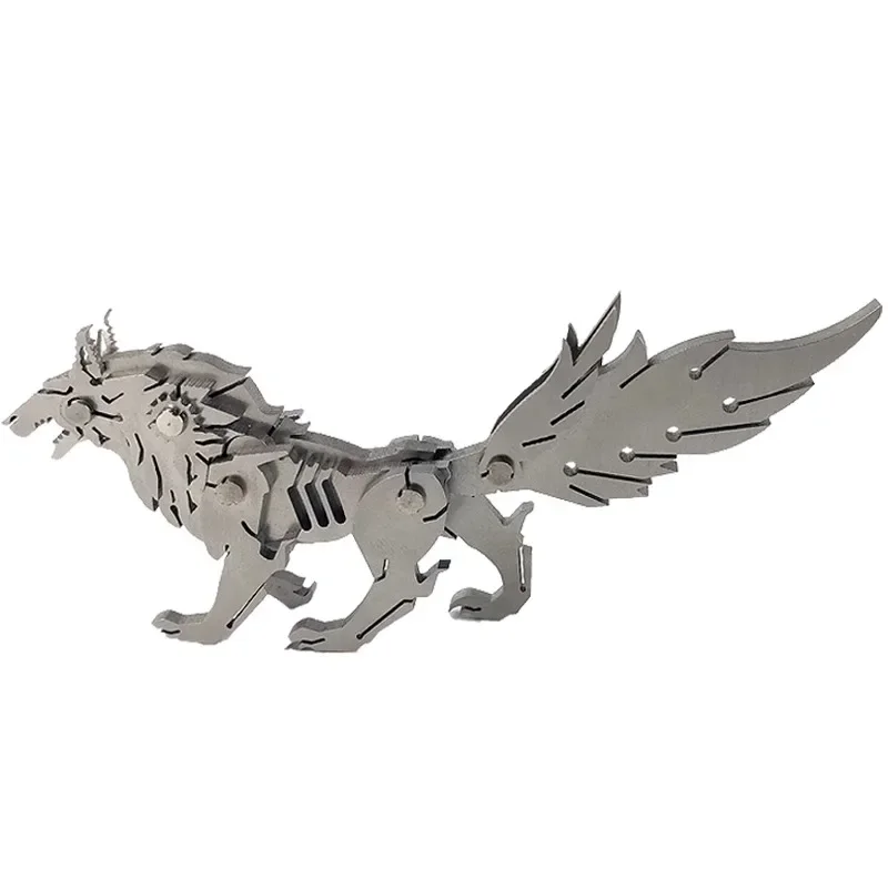 Wolf Steel Warcraft three-dimensional metal puzzle assembly model handmade difficult boy gift toy creative