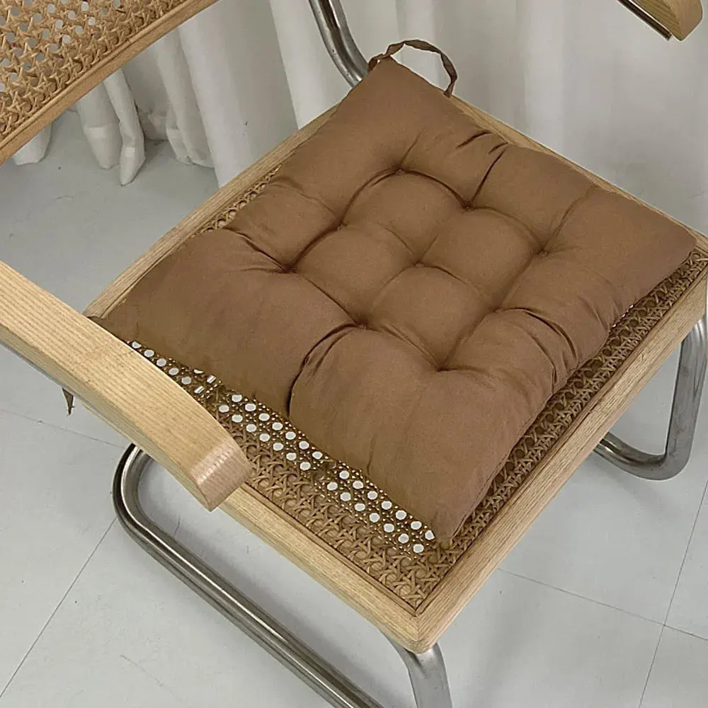 Thick and Soft Pearl Cotton Square Stool Backrest Pillow Home Office Computer Chair Protective Pad Seat Cushion Backrest Cushion