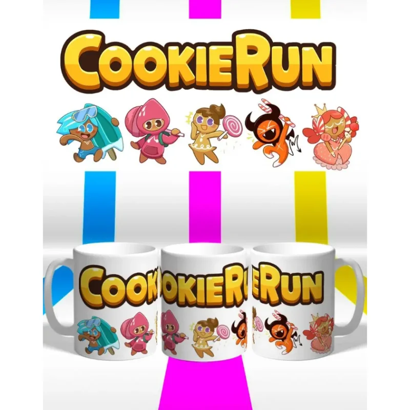 Ceramic Mug for Cookie Run: Ovenbreak Soda Cookie Strawberry Cookie Devil Cookie Anime Office Household Milk Mug Birthday Gift