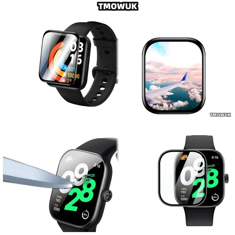 

For Xiaomi Redmi Watch 2 3 4 5 MOVE Lite Active Anti-Scratch Full Screen 3D Curved PMMA Film Flexible Cover