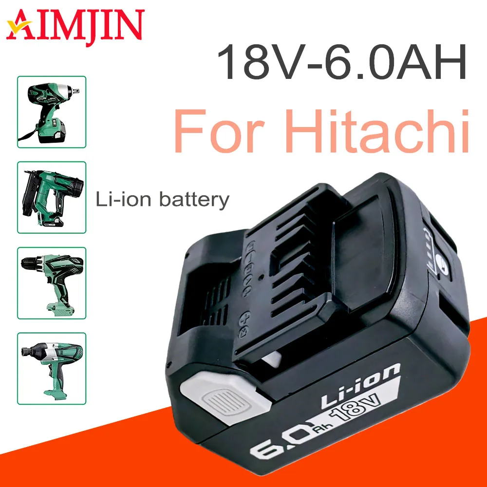 

18V 6.0AH For Hitachi BSL1860 battery drill angle grinder ternary lithium power tool lithium battery 18650 battery