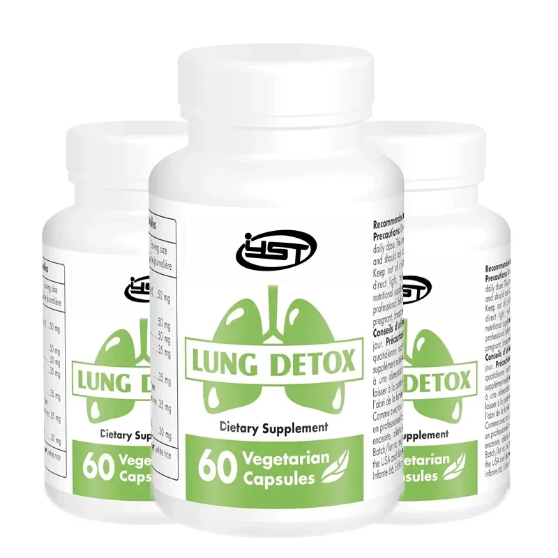 60 Capsules Lung Detoxification - Containing Quercetin, Bromelain, and Tumor Curcumin | Non Transgenic and Gluten Free