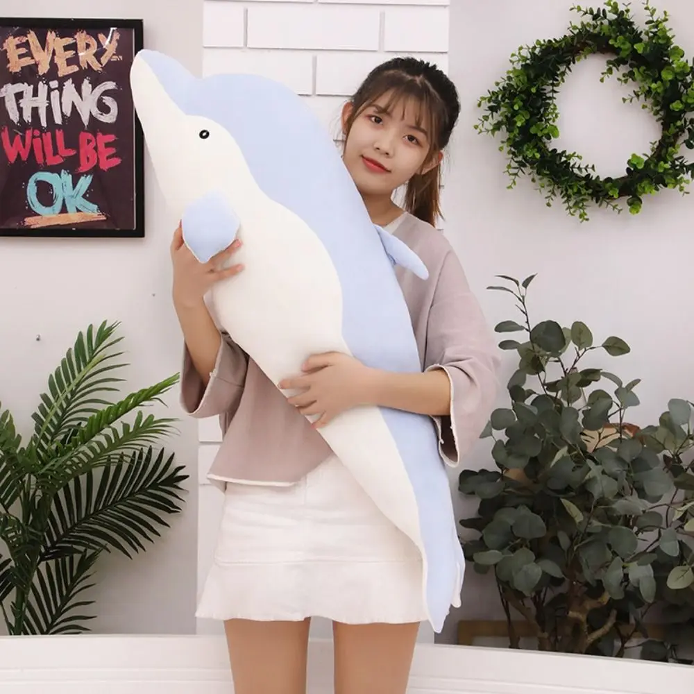 2024 35/50/70/90cm Dolphin Plush Toys Soft Lovely Children Sleeping Pillow High Quality Kawaii Stuffed Soft Animal Dolls