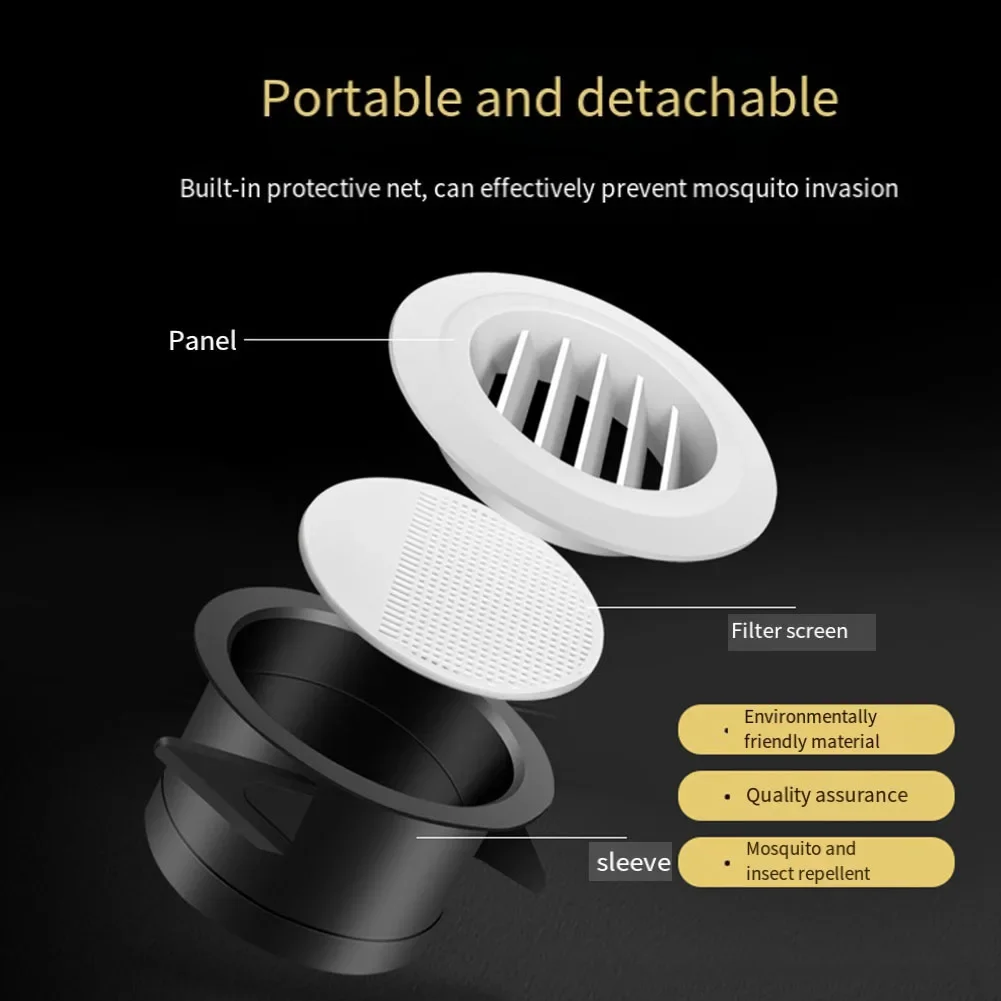 Ventilation Louvered Vents Strong Exquisite Tail Wing Design High Quality Can Be Installed On The Wall Or Ceiling