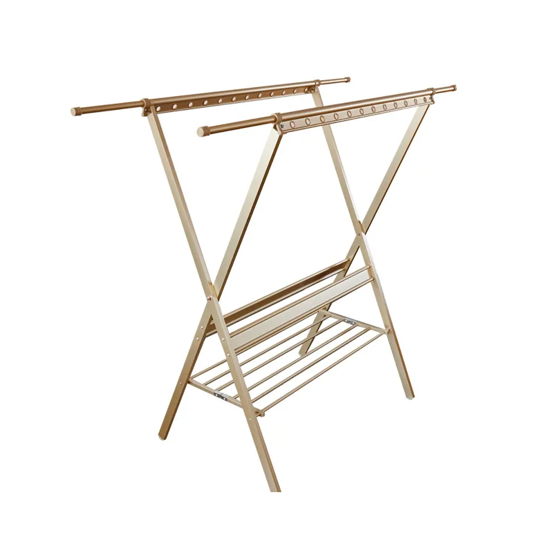 

Floor drying rack, retractable, folding, aluminum alloy, integrated, drying rack