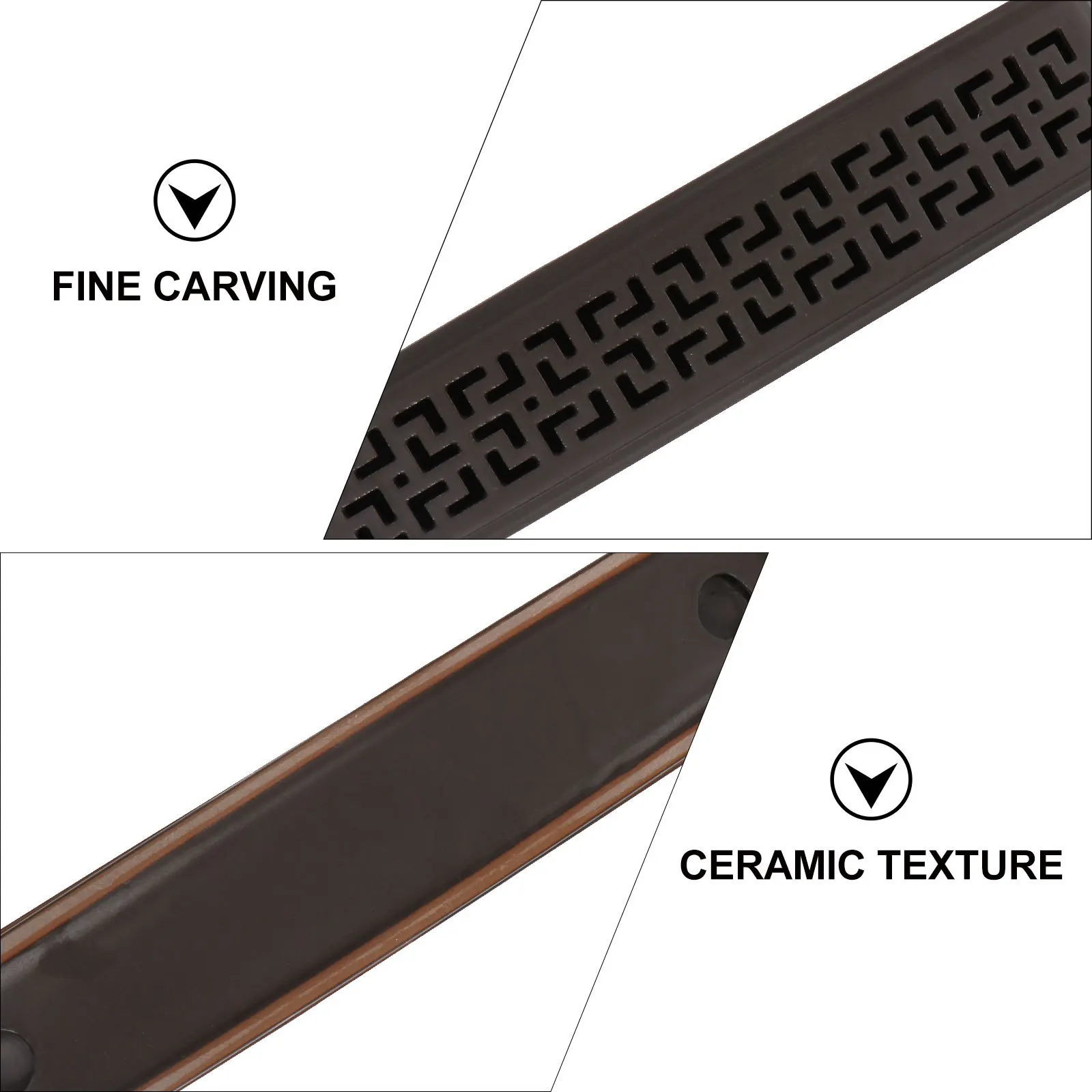 

1Pcs Carved Ceramic Incense Burner Creative Aroma Furnace Elegant Desktop Decoration High-End Sandalwood Incense Holder