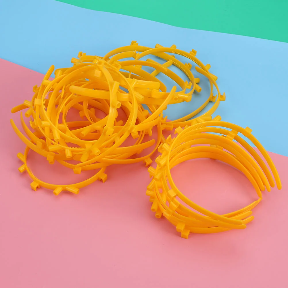 

50 Pcs Fluorescent Stick Headband Kids Headbands Party Ornament Glow Sticks Connectors Props Holders Chic Headdresses Flashing