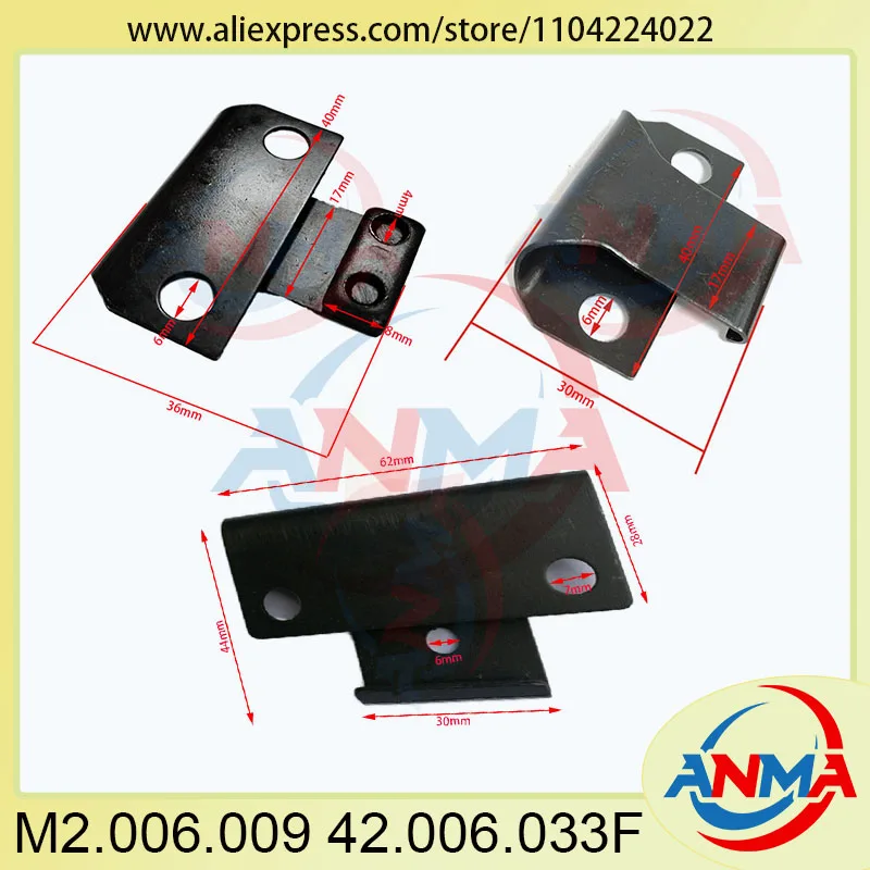 10 Piezas M2.006.009 42.006.034 42.006.033F Bloqueo de Manta para SM74 PM74 GTO52 SM52 MO, Repuestos para Máquina de Impresión de Muelles de Hoja