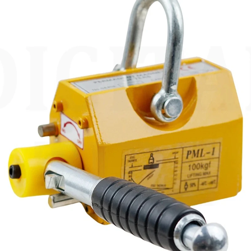 Magnetic Lifter 200KG Heavy Duty Lifting Magnet Hoist For Doing Steel Projects Heavy Industry Hoisting Magnet