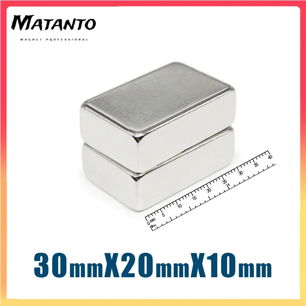 1/2/5/10PCS 30x20x10mm Quadrate Super Powerful Strong Magnetic Magnets Block Permanent Neodymium Magnets Balls Magnetic