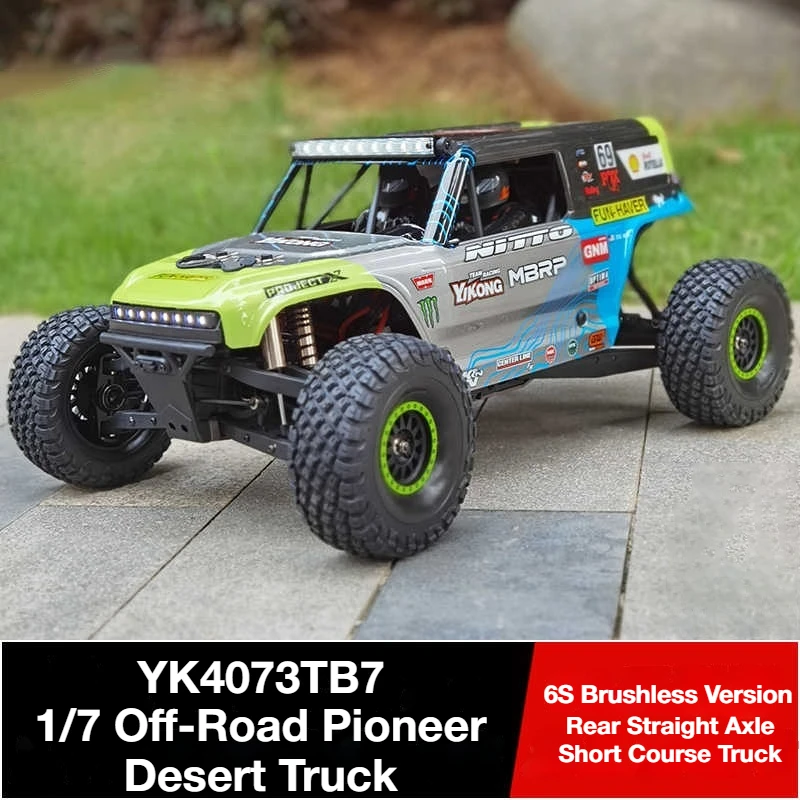 

YK4073 Off-Road Vehicle 1:7 Pioneer TB7 Desert Card RC Electric Four-Wheel Drive Short Card Model Remote Control Vehicle YK4073