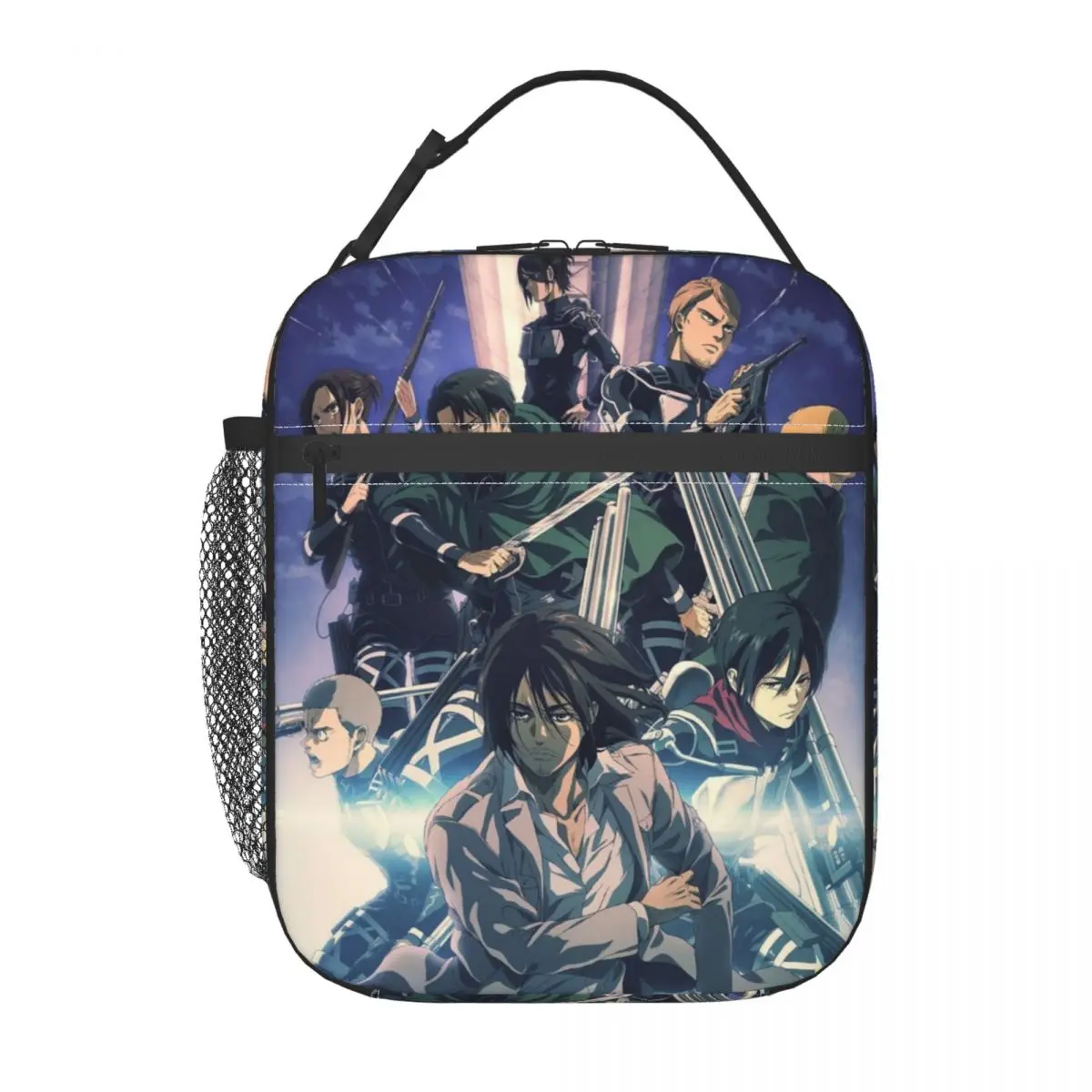 

Custom Attackes On Titan Lunch Bag for Women Thermal Cooler Insulated Lunch Box Beach Camping Travel Waterproof Tote Bags