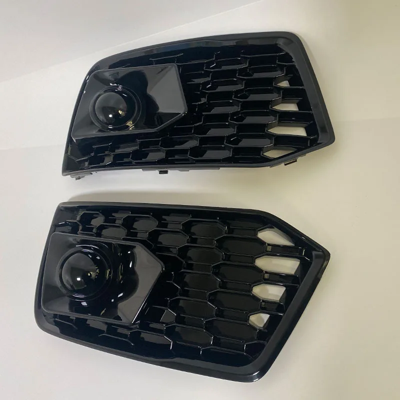 Voor Audi Q5 S-line mistlamp frame 2018 2019 2020 honingraat acc cover racing grills cover onderste mesh