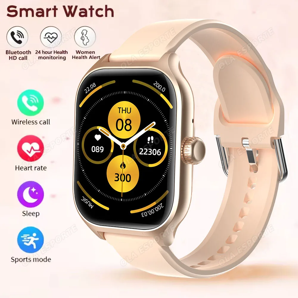 

Men Women Smart Watch Bluetooth Call All-day Heart Rate Monitor Voice Assistant Multiple Sports Modes Smartwatch For Android IOS