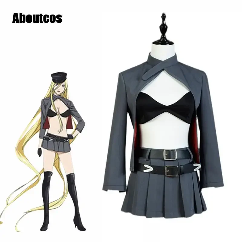 

Aboutcos Anime Noragami Bishamon Bikini Costume Sexy Cosplay Costume Full Set Uniform Halloween Party Costume for Women