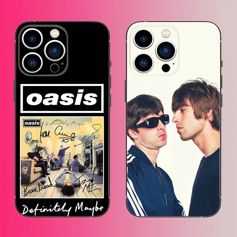

O-Oasis Phone Case For iPhone 16,15,14,13,12,11,Pro,Max,Plus,Mini,X,XS,XR,8,7,6,S,SE Soft Black Case