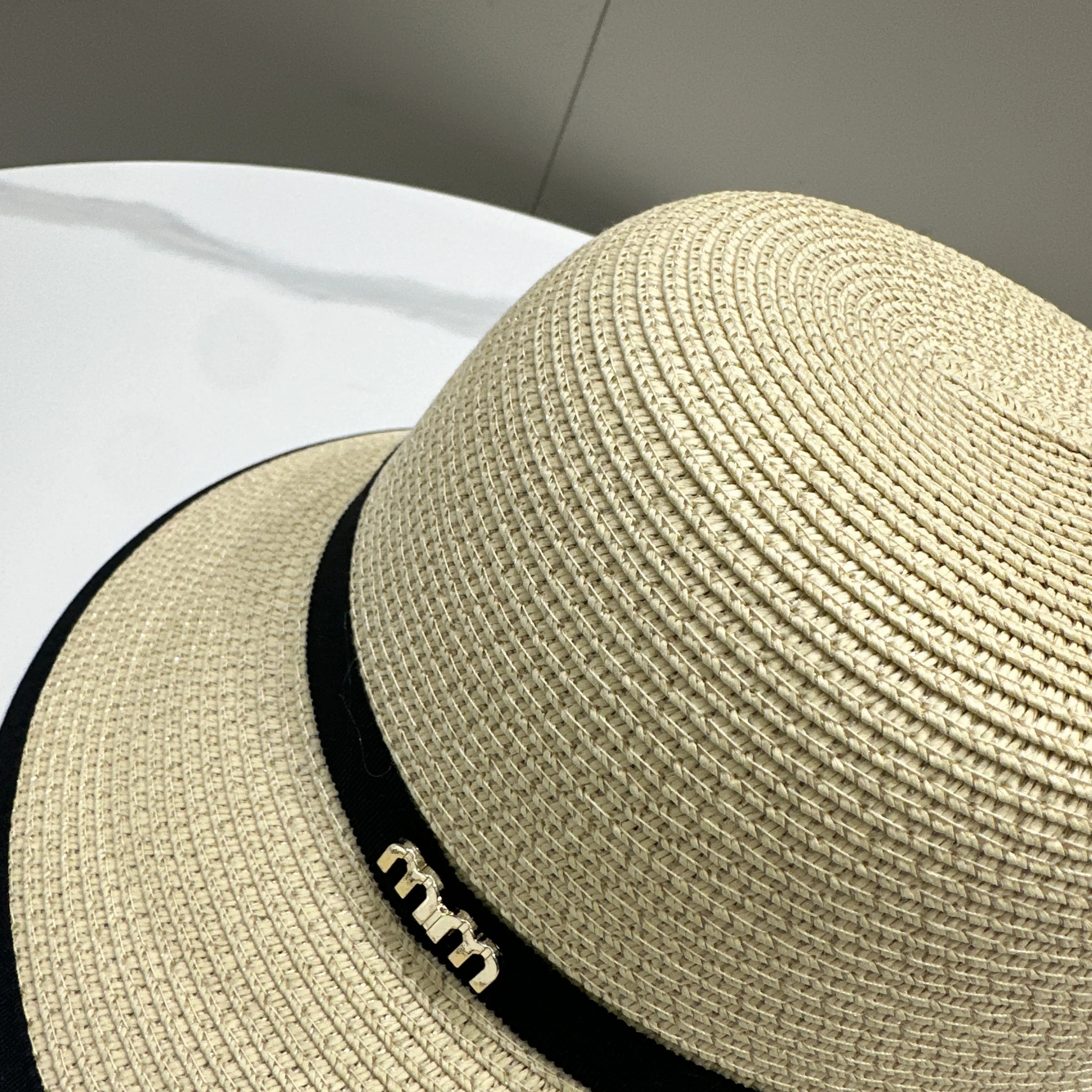 Neuer Fischerhut mit Kantenbündchen und Schleife, Strohkappen für Damen, perfekt für Sommer, Reisen, Einkaufen, Sonnenschutz und Sonnenschirmhüte – Detail 7