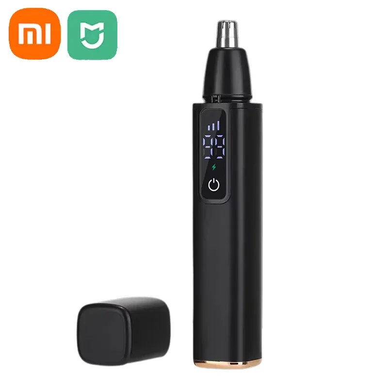 Xiaomi MIJIA Electric Nose Hair Trimmer Remover USB Rechargable LED Display Portable Nasal Cavity Nose Clean Painless Clipper ﻿