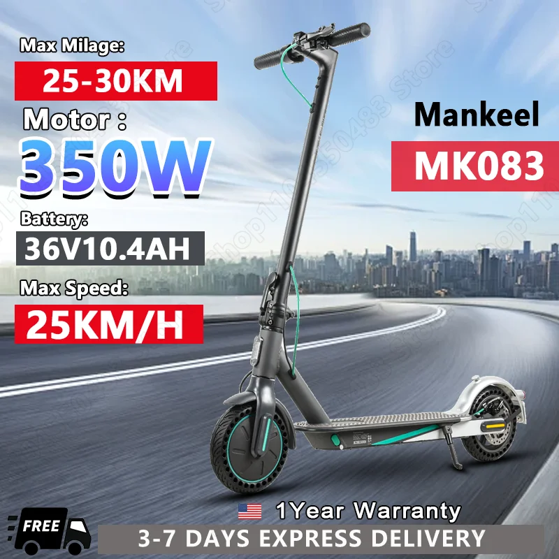 

Электрические скутеры Mankeel MK083, 350 Вт, 36 В, Ач, батарея, умное управление через приложение, электрические скутеры Aldult City, складной скутер
