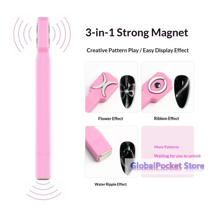 [TG823]1Pcs Special Three-in-One Magnet Strong Fancy Multifunctional Magnet New Nail Art Cat Eye Nail Art Tool Home Use