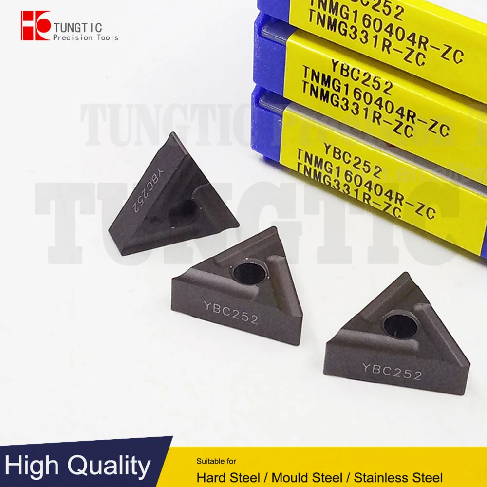 

TNMG160404R-ZC YBC252 YNG151 TNMG331R-ZC TNMG 160404 R-ZC Токарный резец Токарные инструменты Режущие пластины Обработка металла