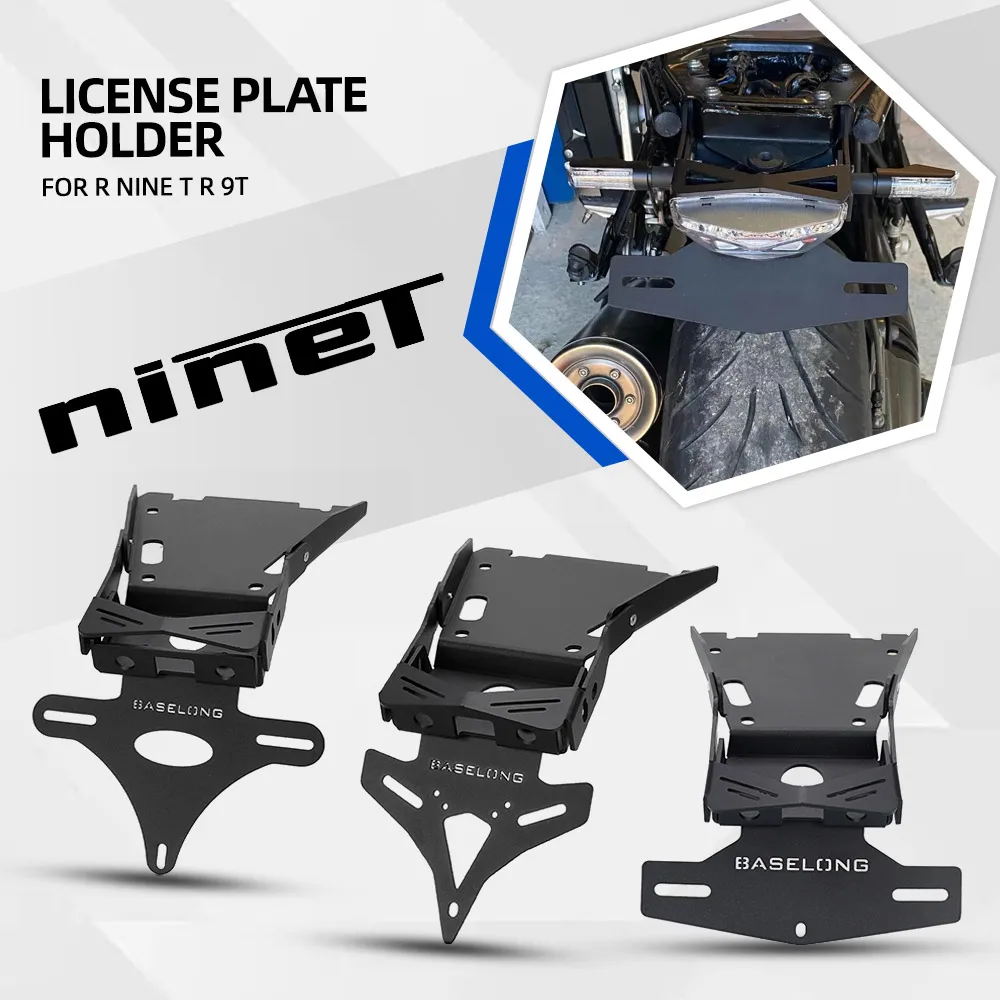 Registration Bracket For BMW R Nine T R 9T License Plate Holder Rear Tail Tidy R9T nineT Pure Racer Scrambler Urban 2013-2024
