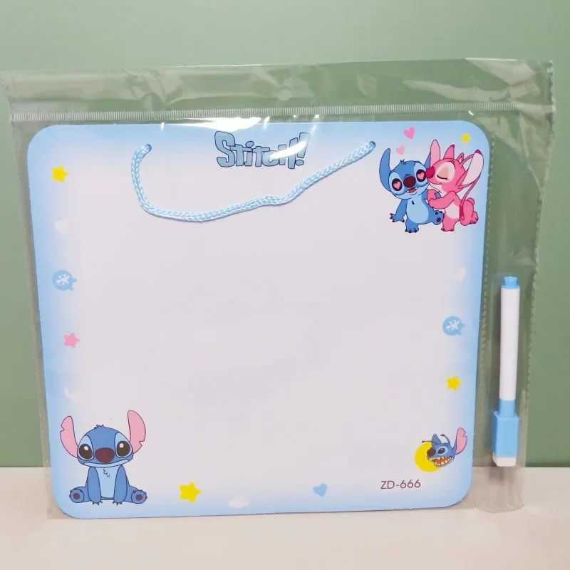 Disney-tablero de dibujo borrable de Lilo & Stitch, tablero de mensajes reutilizable DIY, lindo juguete educativo para niños, papelería, regalos de navidad