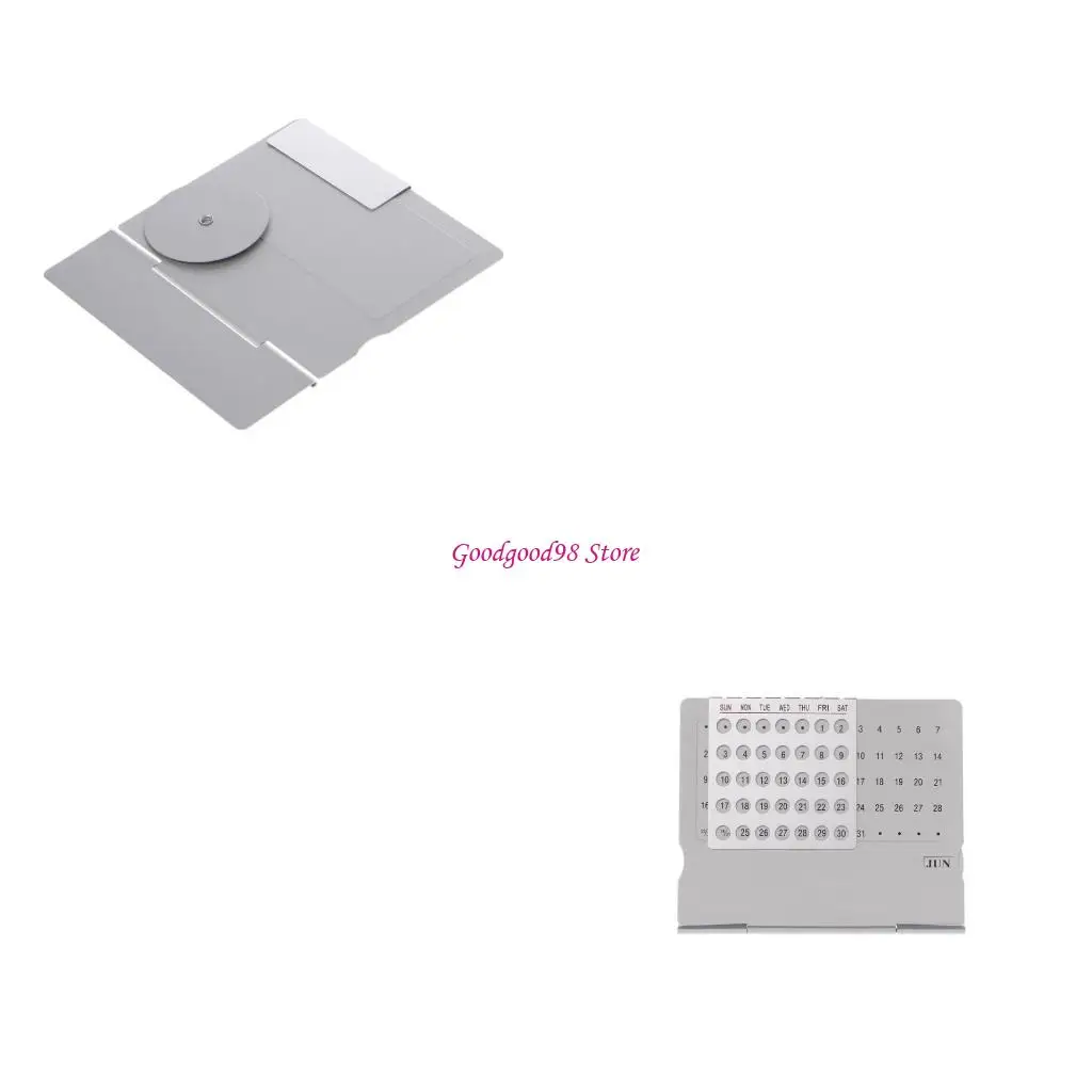 Super perpétuo calendário ajustável material escritório conjunto manual faça você mesmo