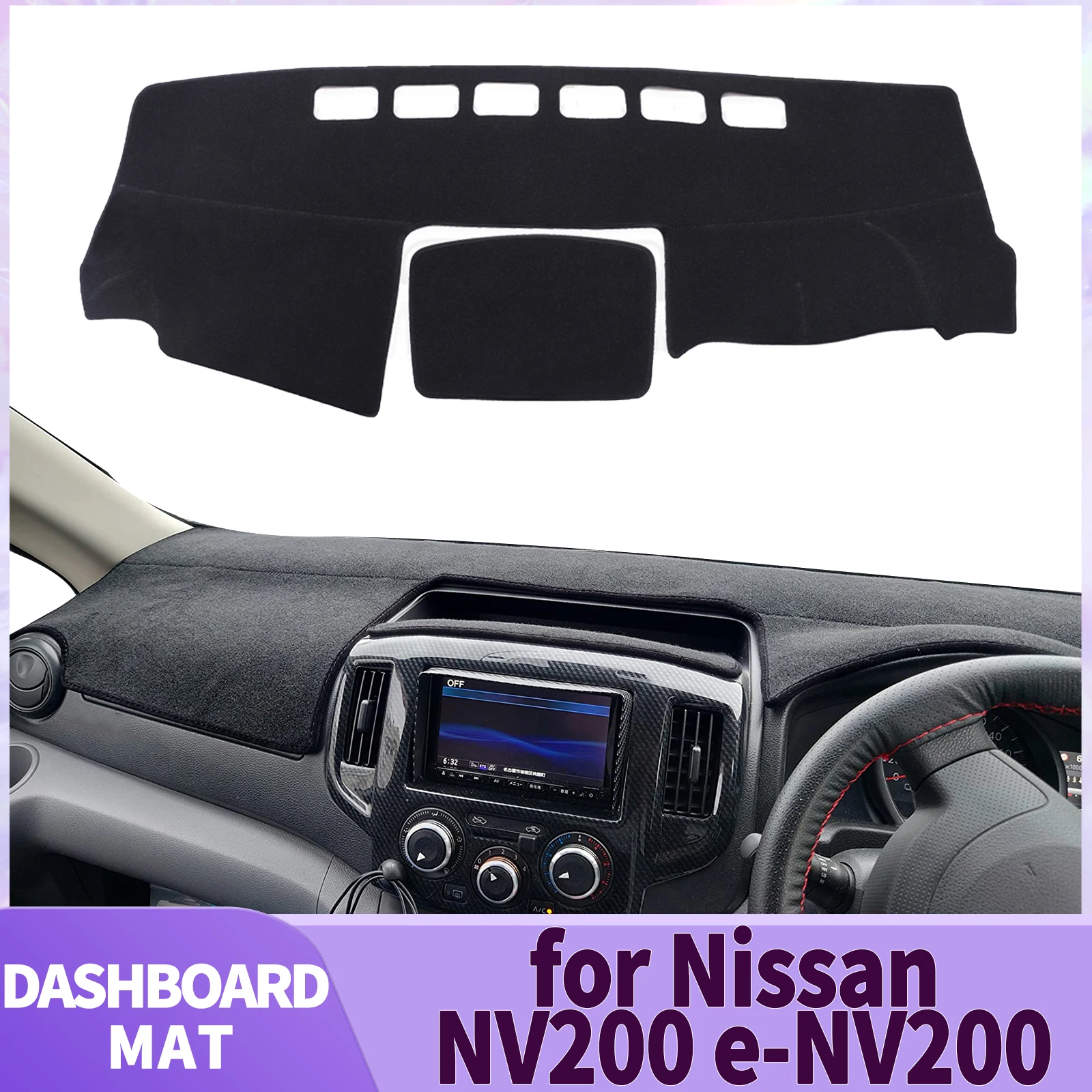 

fit for Nissan NV200 e-NV200 2010 2011 2012-2018 Car Accessories Dashmat Dashboard Cover Pad DashMat Sunshade Protective Carpet