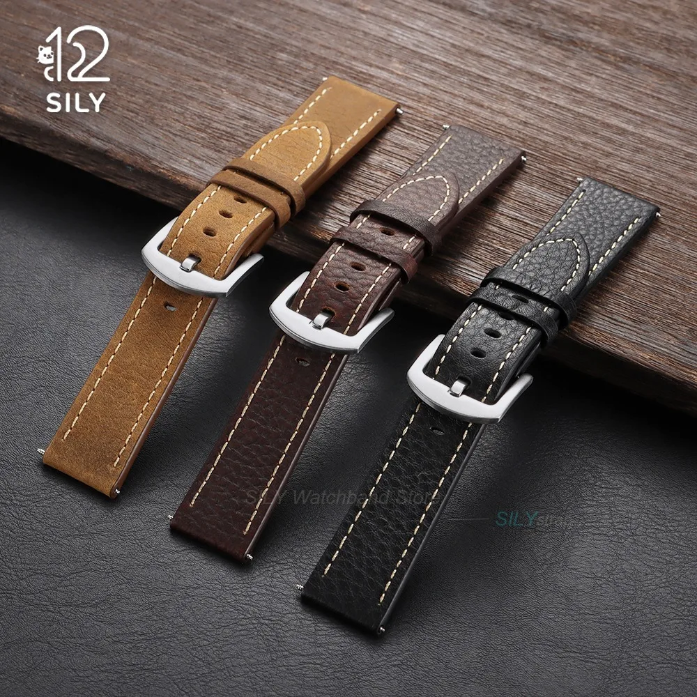 Tali Jam Tangan Kulit Anak Sap - Smartwatch Vintage Watches For Men ulasan dan harga