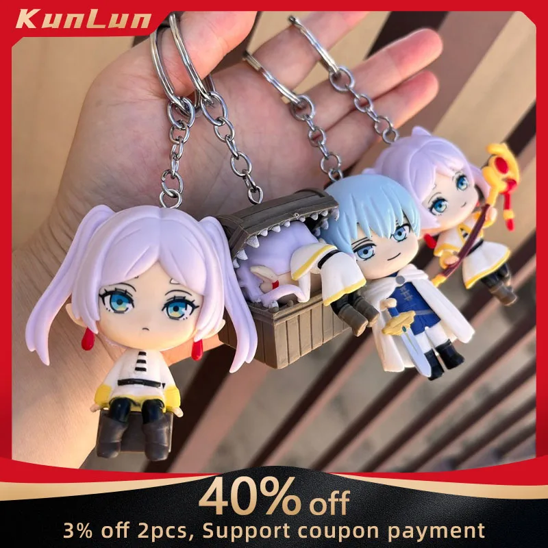 Frieren: além do fim da jornada periféricos de anime japonês figuras de ação em pvc chaveiro ornamentos de mesa colecionáveis presentes brinquedo de menina
