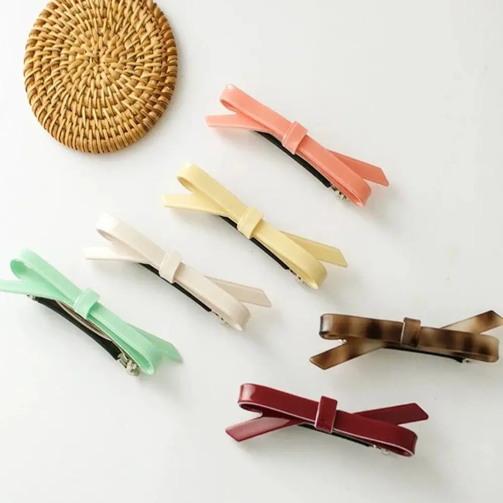 Fashion Hairpin Bow Hair Clip Clip Bow Back of Head Spring Clip Headdress Bangs Hair Clip Girl