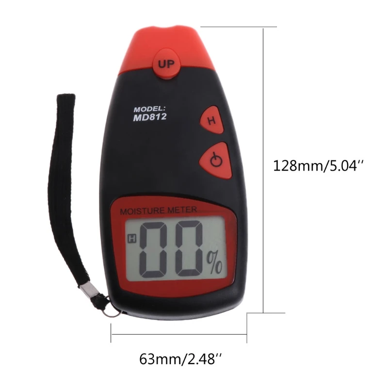 Two Pin Moisture Meter Humidity Tester Wall Hygrometer Damp Detector