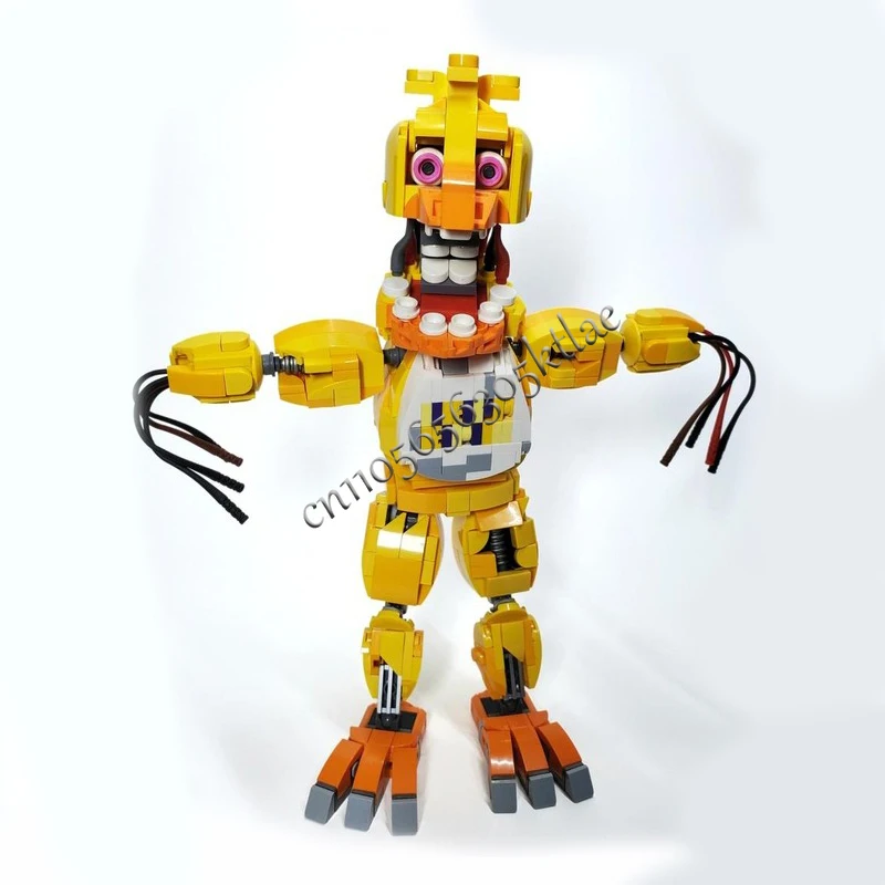 516 PCS Série de Personagens de Jogos Populares Frayed Feather Bot MOC Personalizável Bloco de Construção Modular Criativo DIY Brinquedo de Férias para Meninos