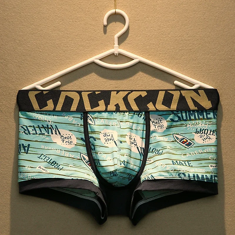 Plus Size Men Underpants Cotton Boxer Shorts Trend Youth Personality Fashion 3xl Letter Print Student Boxer Shorts Boys Trend Pa