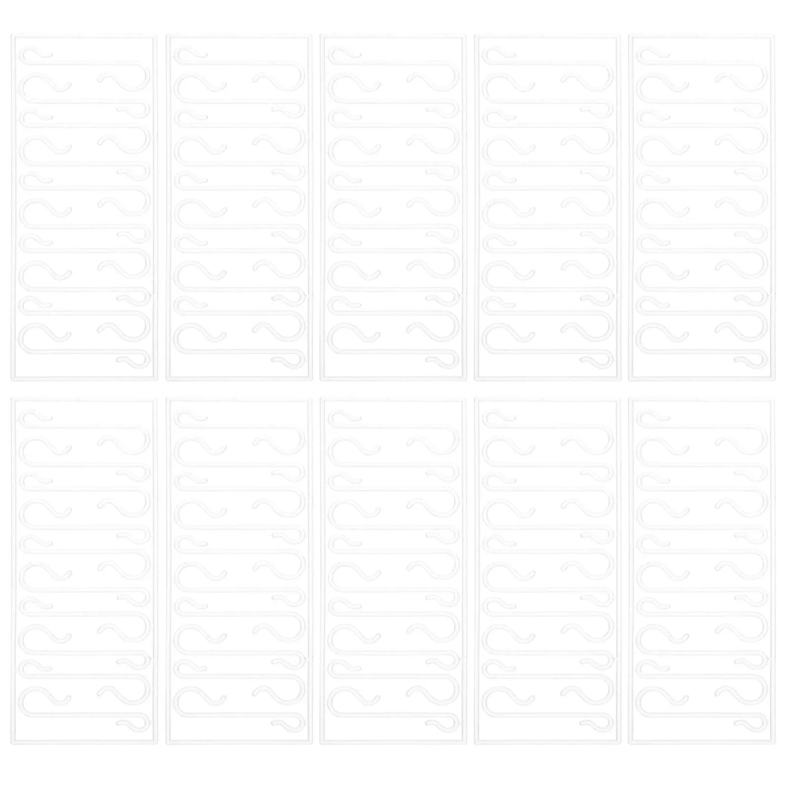 

100Pcs Xmas Ornament Hanging Hooks Plastic Christmas Tree Hangers for Balls Stockings Garland Decorations Ornament Hooks