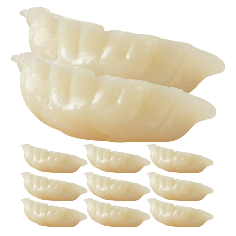 12개 시뮬레이션 만두 미니 인공 가짜 만두 모델 사실적인 사진 소품 주방 장식 시뮬레이션 만두