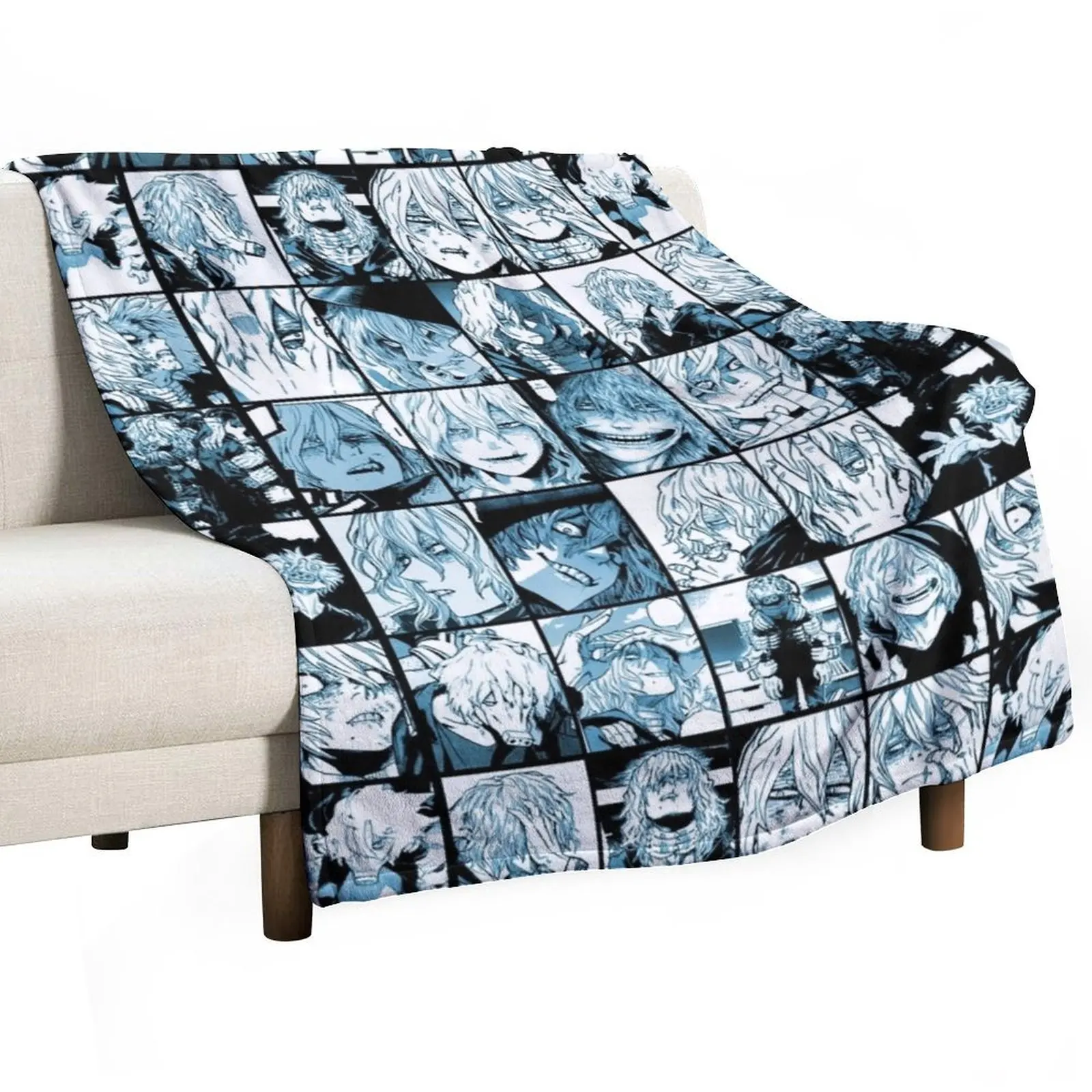 

Shigaraki Collage (color version) Throw Blanket Shaggy halloween for winter Hair Blankets